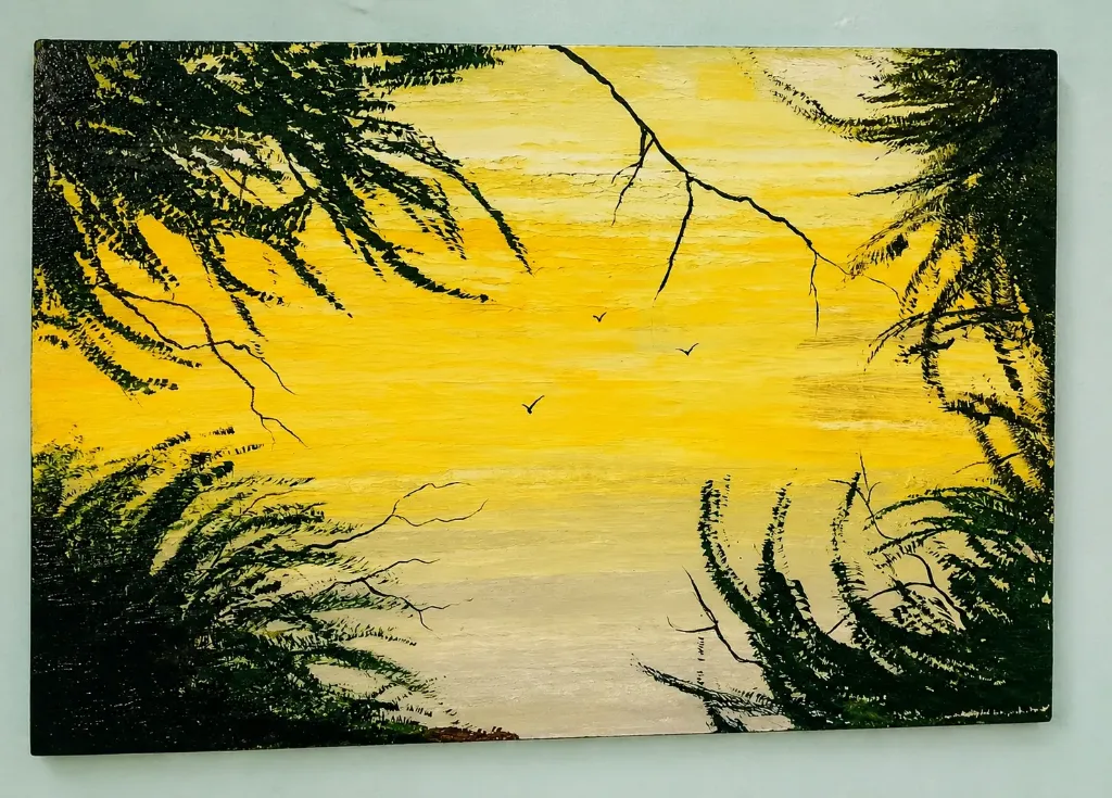 Have you looked at the sky?- Painting by Arghyadeep Saha Wrik